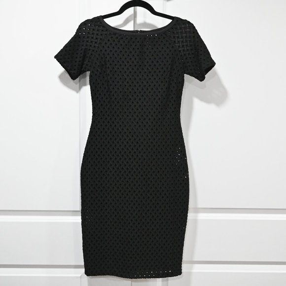 Bec & Bridge Size 6 Black Sheath Dress Black Into the Mystic Midi | Size 6 - Picture 2 of 9